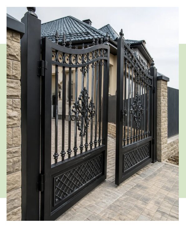 Распашные кованые ворота в Щекине по цене от 87482 р. | ЗаборЭксеперт-Екн